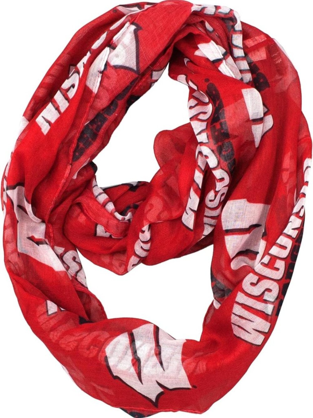 NCAA Indiana Hoosiers Sheer Infinity Scarf - Lightweight, Stylish Fan Accessory